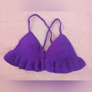 Purple Crochet Bralette